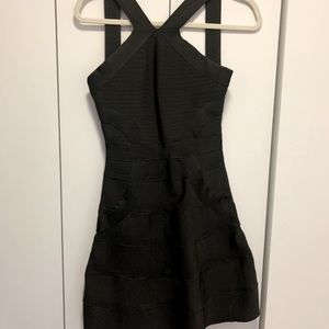 Wow Couture Black Stretch Mini Dress, Size Small